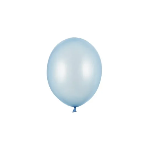 Miniballonger Metallisk Babyblå