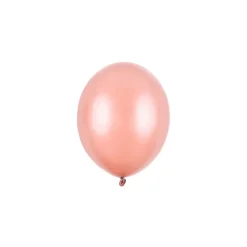 Miniballonger Metallisk Gullrosa