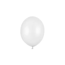 Miniballonger Metallisk Pure Hvit