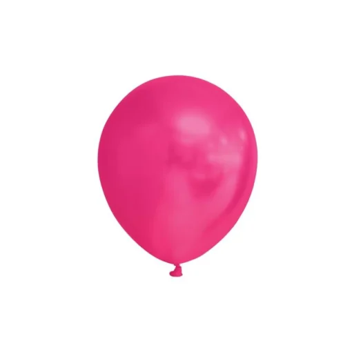 Miniballonger Metallisk Pearl Sjokkrosa