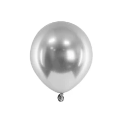 Miniballonger Metallisk Sølv