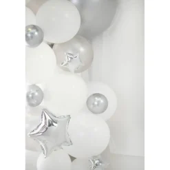 Miniballonger Metallisk Sølv