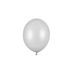 Miniballonger Metallisk Sølvhvit