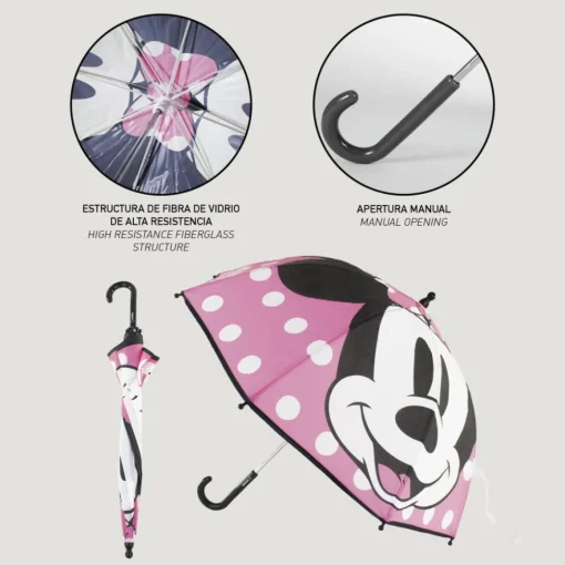 Minnie Mouse® Paraply Rosa