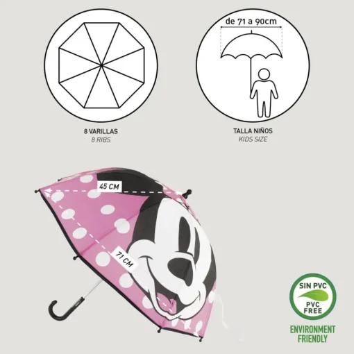 Minnie Mouse® Paraply Rosa