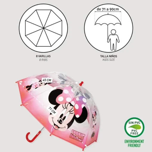 Minnie Mouse® Paraply Rosa