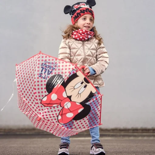 Minnie Mouse® Prikkete Paraply Rød