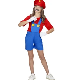 Miss Mario Blikkenslager Barnekostyme