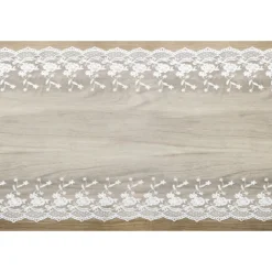 Mønstrete Blondebånd Bordløper Off-white