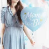 Mom To Be Hjerte Folieballong Lyseblå