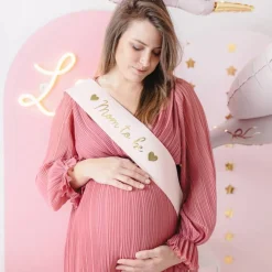 Mom To Be Skråbånd Lyserosa