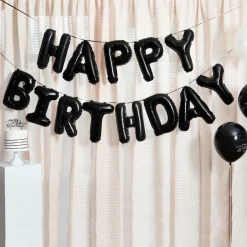 Monokrom Happy Birthday Ballonggirlander
