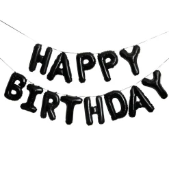 Monokrom Happy Birthday Ballonggirlander