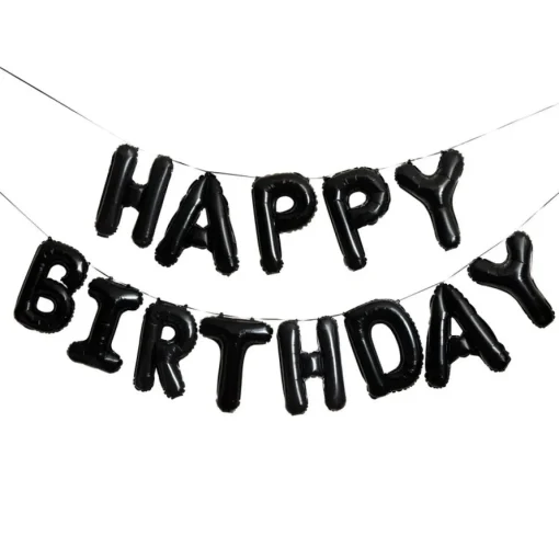 Monokrom Happy Birthday Ballonggirlander