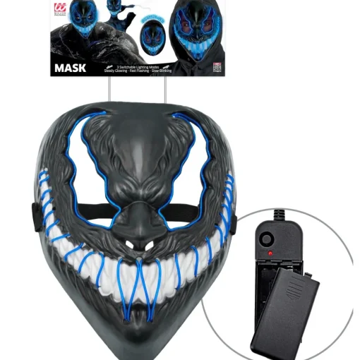 Monster LED Maske Blå