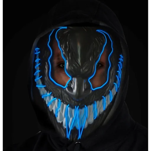 Monster LED Maske Blå