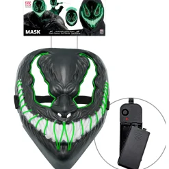 Monster LED Maske Grønn