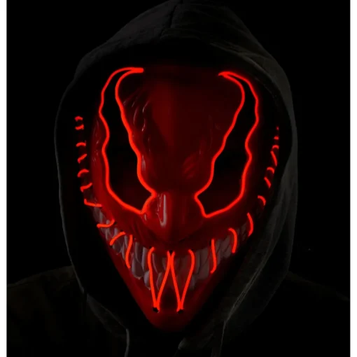 Monster LED Maske Rød