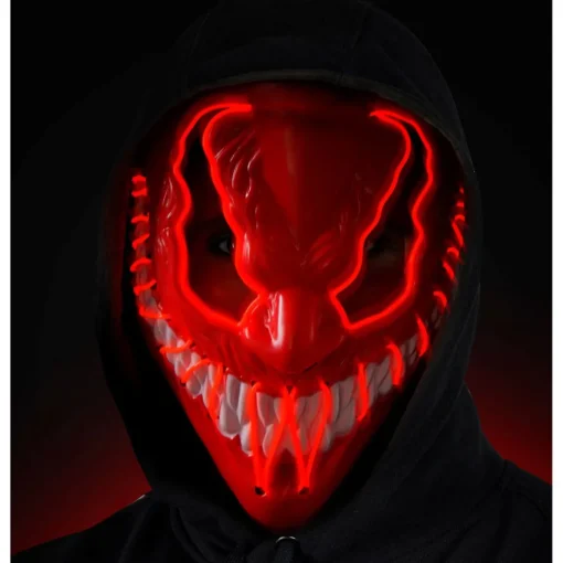 Monster LED Maske Rød