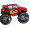 Monster Truck Folieballong Rød