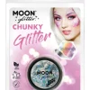 Moon Glitter Store Holografiske Sølv