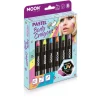 Moon Glow Pastell Neon UV Kroppsstift Assortert