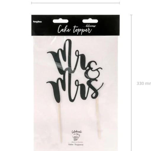 Mr & Mrs Kaketopper Svart