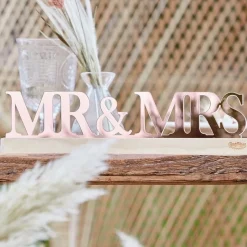 Mr & Mrs Skilt Gullrosa