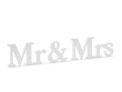 Mr & Mrs Skilt Tre Hvit