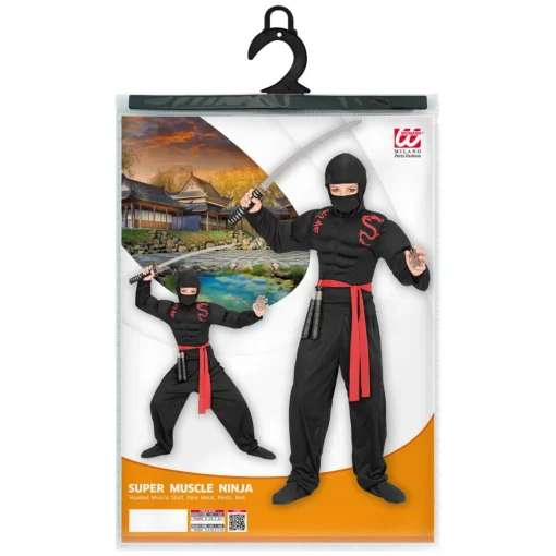 Muskuløs Ninja Barnekostyme