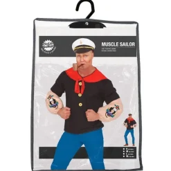 Muskuløs Sjømann Kostyme
