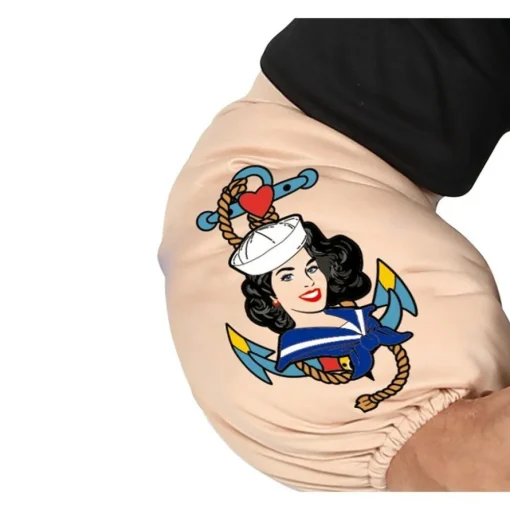 Muskuløs Sjømann Kostyme