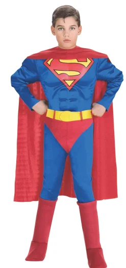 Muskuløs Superman Barnekostyme
