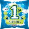 My 1st Birthday Folieballong Blå