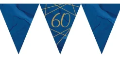 Navy & Gold Flaggbanner 60