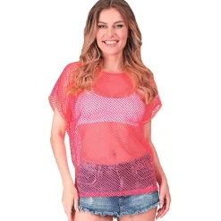 Nettingtopp Neonrosa