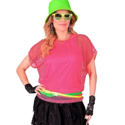 Nettingtopp Neonrosa
