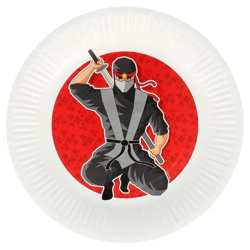 Ninja Party Papptallerkener