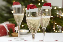 Nisselue Glass Jul Dekorasjon