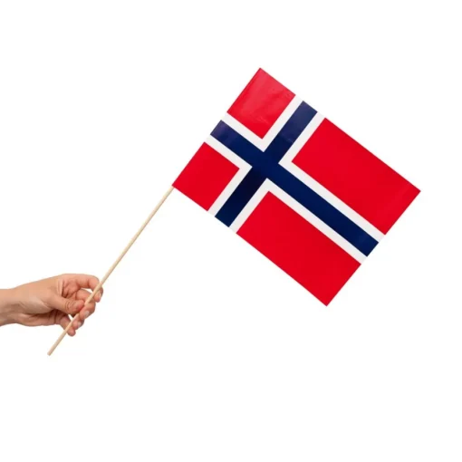 Norge Flagg på Pinne