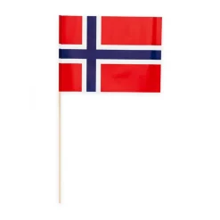 Norge Flagg på Pinne