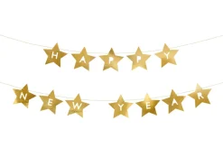 Nyttår Banner Gull