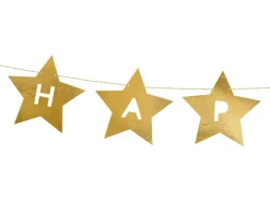 Nyttår Banner Gull