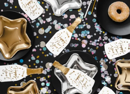 Nyttår Champagne Servietter