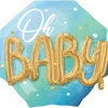 Oh Baby Folieballong Lyseblå