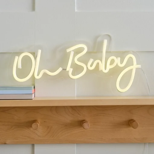 Oh Baby Neon Skilt