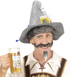 Oktoberfest Øl Hatt Grå