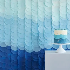 Ombre Backdrop DIY Blå