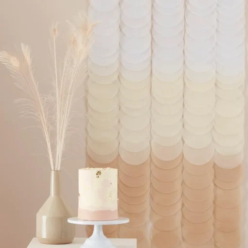 Ombre Backdrop DIY Hvit/Brun
