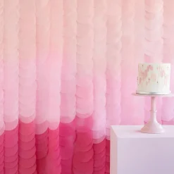 Ombre Backdrop DIY Rosa